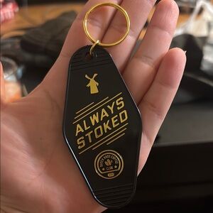 Dutch Bros Always Stoked Keychain